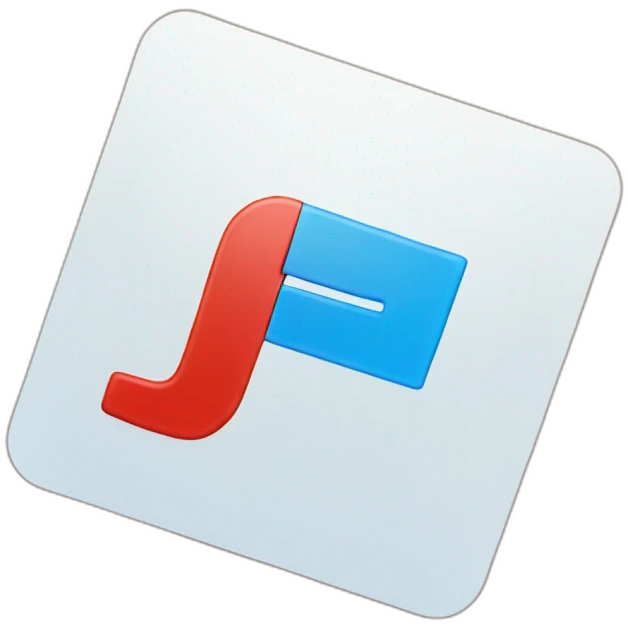 letter J red and letter t blue emoji