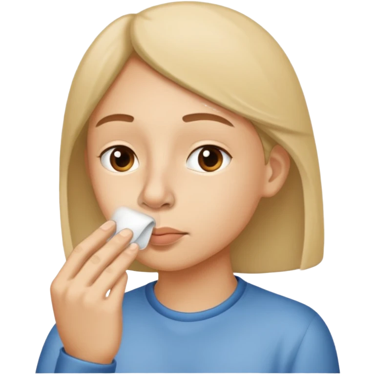 Sniffing nose emoji