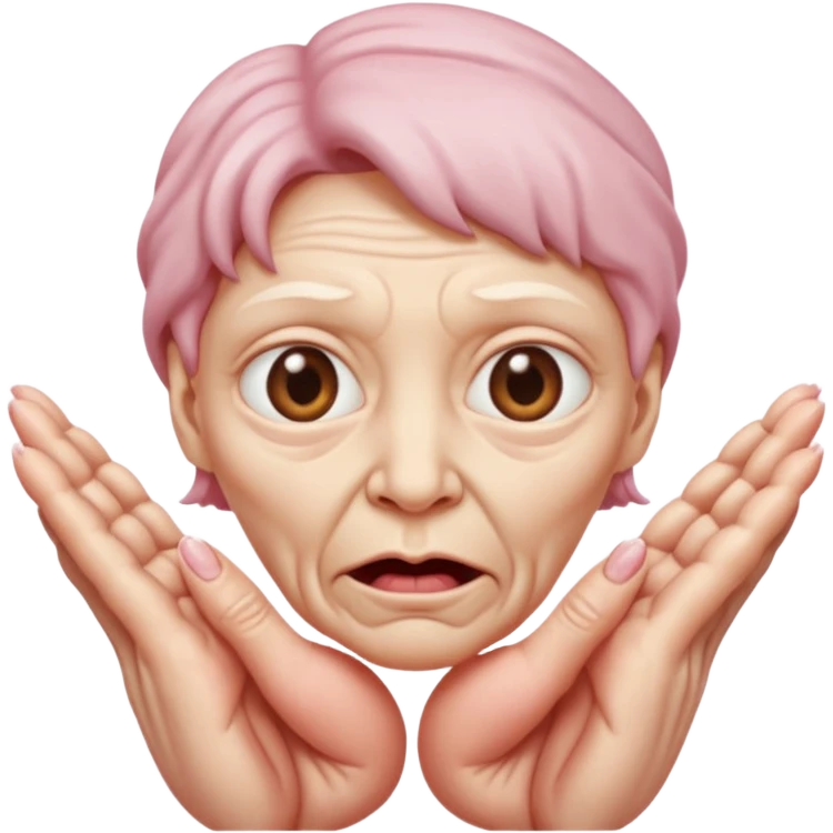 A vagina with fingers in it emoji