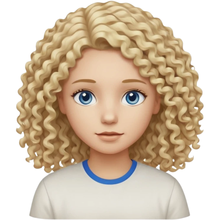 Curly blond blue eyes. Long hair cool beige blond. Longer hair beige ash blonde emoji