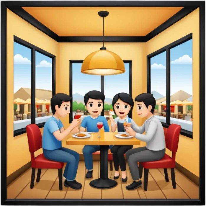 The name of the project is what to eat now, and it's a site that recommends restaurants according to the temperature emoji