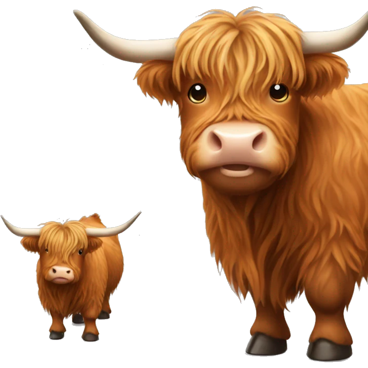 Highland cow  emoji