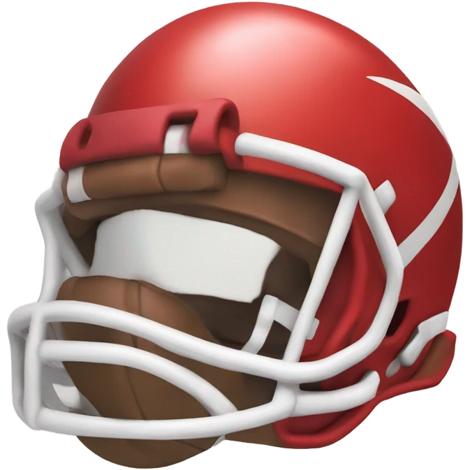 red football helmet side view emoji