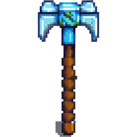 Minecraft pickaxe emoji