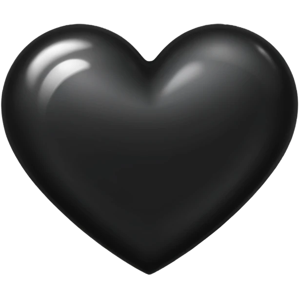 Black heart  emoji