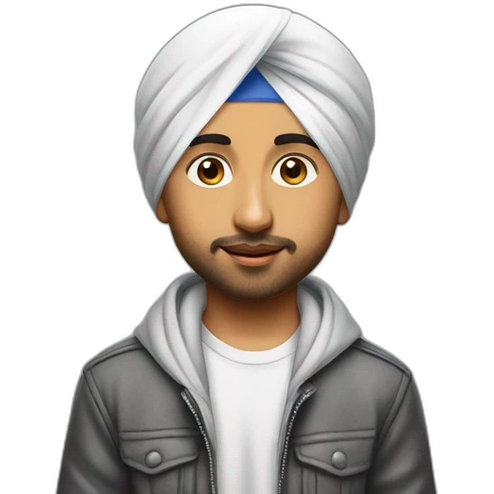 a young sikh boy looking like Diljit Dosanjh emoji