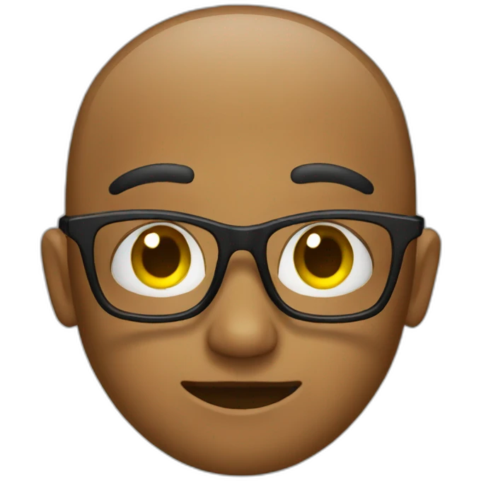 Glasses with colored eyes emoji
