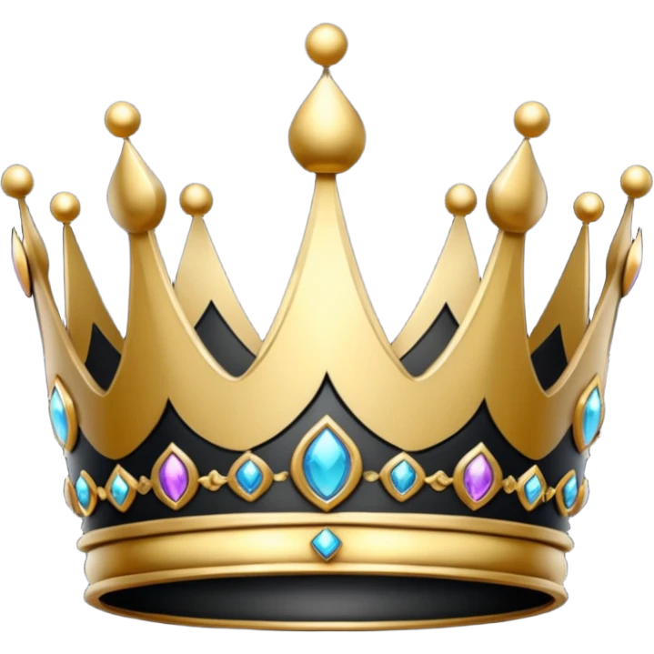 Couronne noir emoji