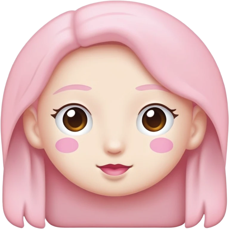 Pembe ve beyaz kalp karışımı emoji