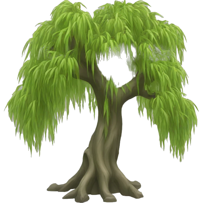Weeping willow tree emoji