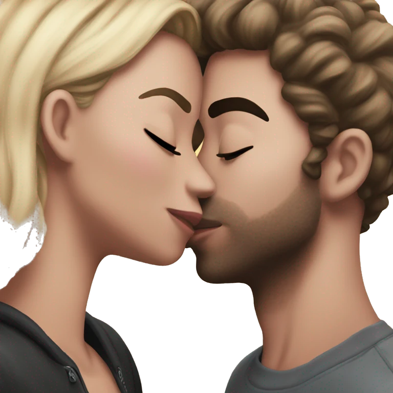 Me kissing my gf  emoji