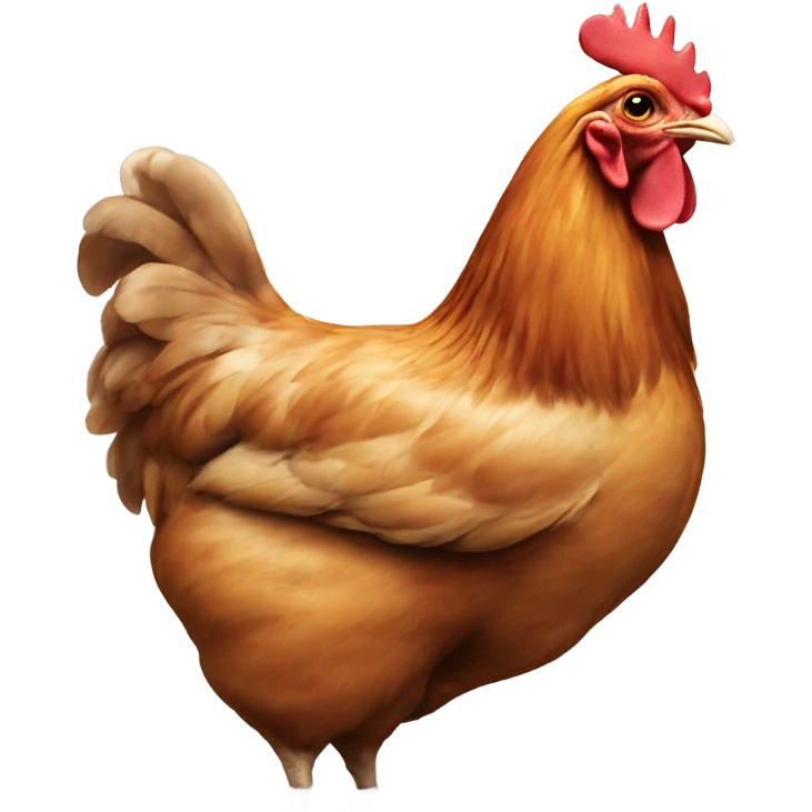 Chicken butt emoji