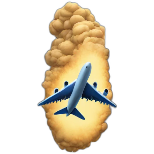 airplane hitting a twin tower emoji