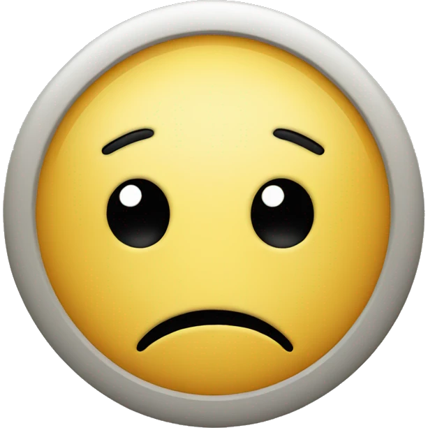 worried smiley face emoji