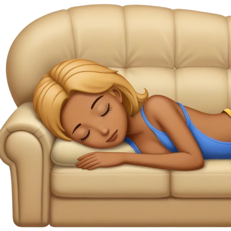 Frachie who sleep in a couch  emoji