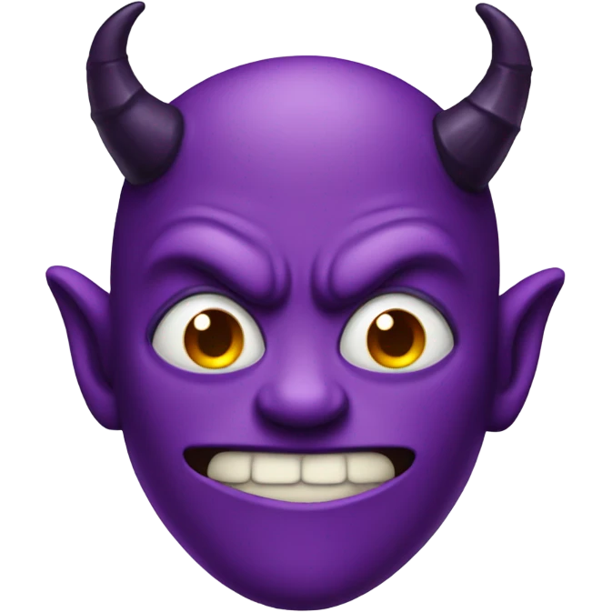 Purple devil emoji