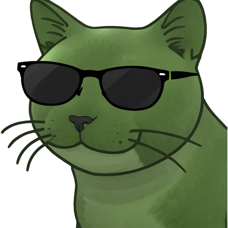 Cat with sunglasses emoji