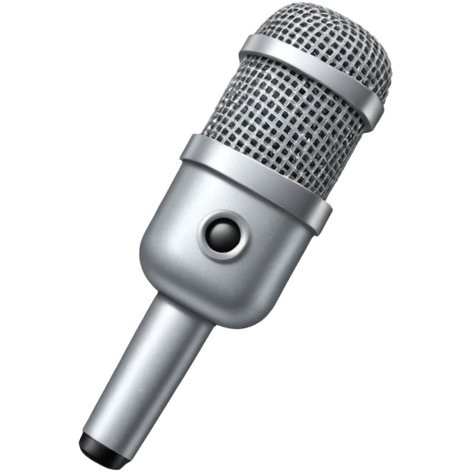 A microphone with gitter emoji