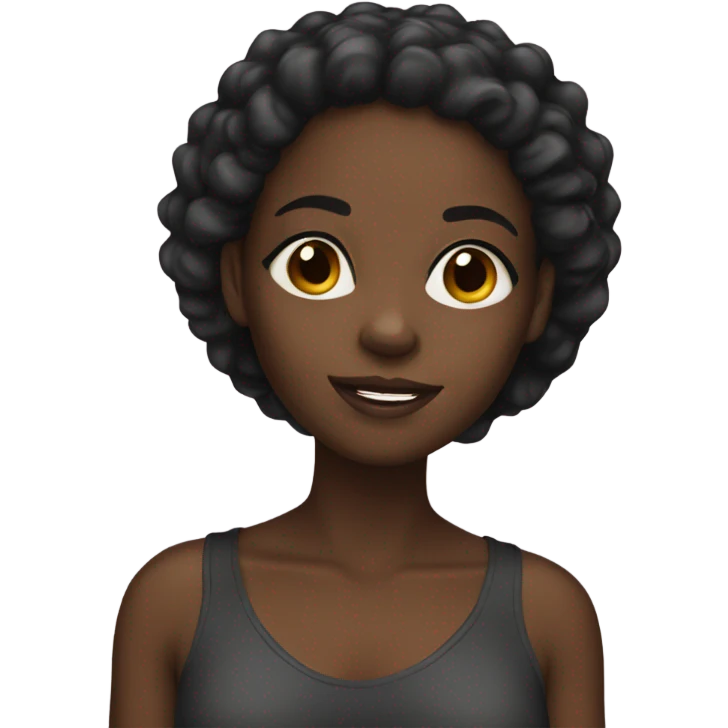 Black girl emoji