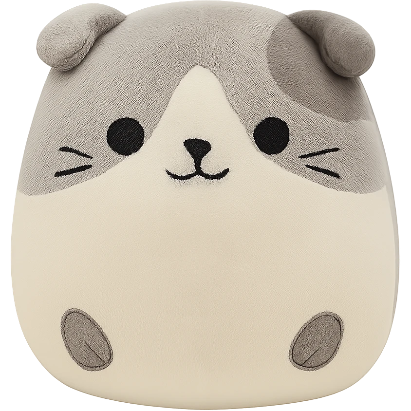 Squishmallow scottish fold kitten emoji