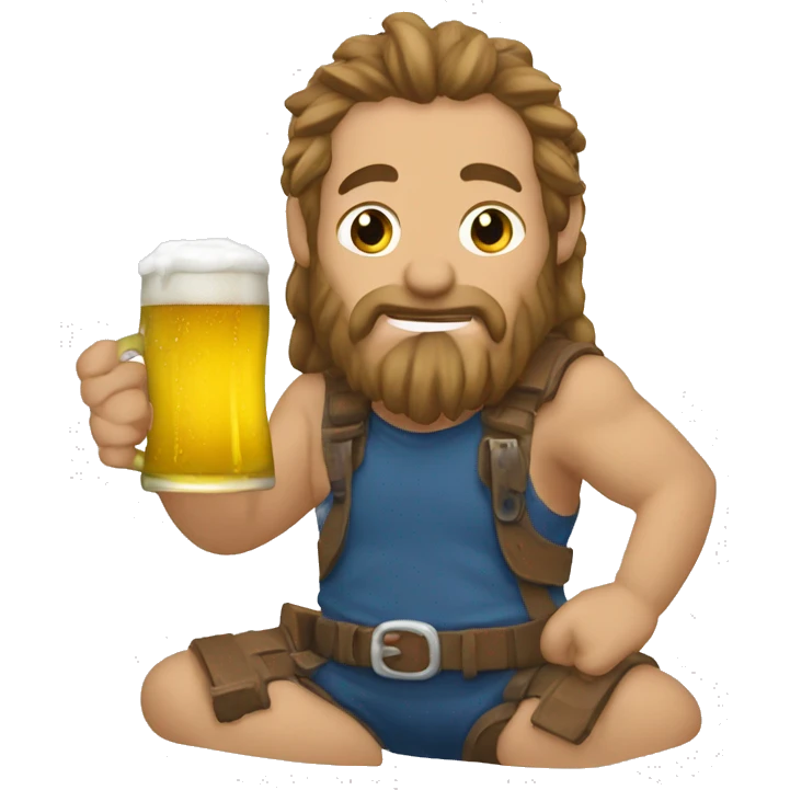 Tiburon tomando cerveza  emoji