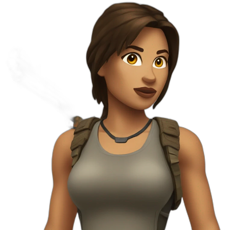 lara croft emoji