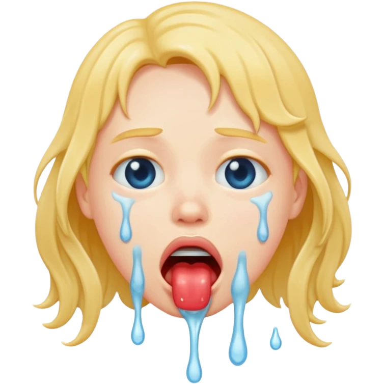 Retard drooling emoji