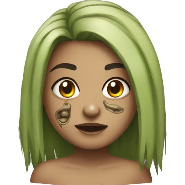 garota zumbi loira de cabelo curto emoji