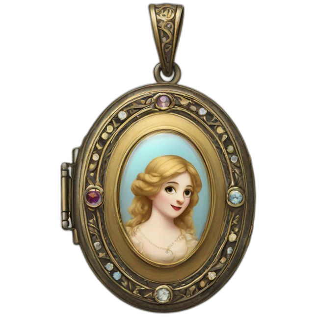 Victorian Locket emoji