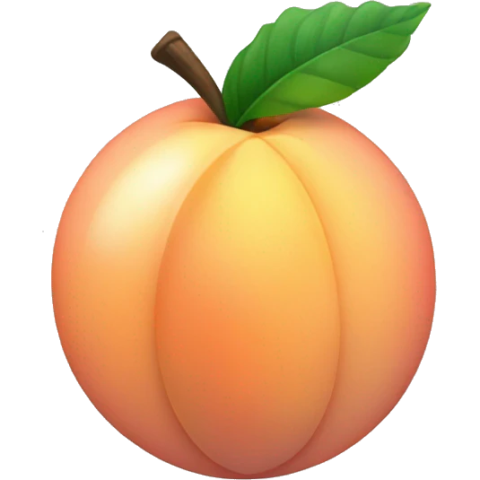 Peach disco ball emoji