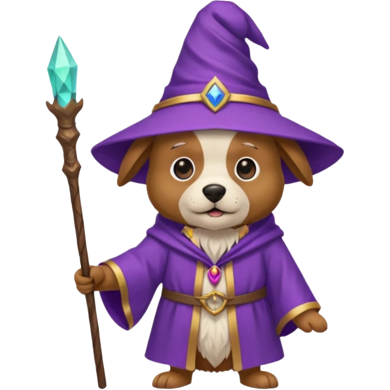 Dog wizard emoji