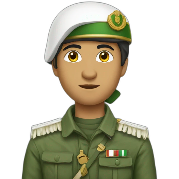 Algerian revolution soldier emoji