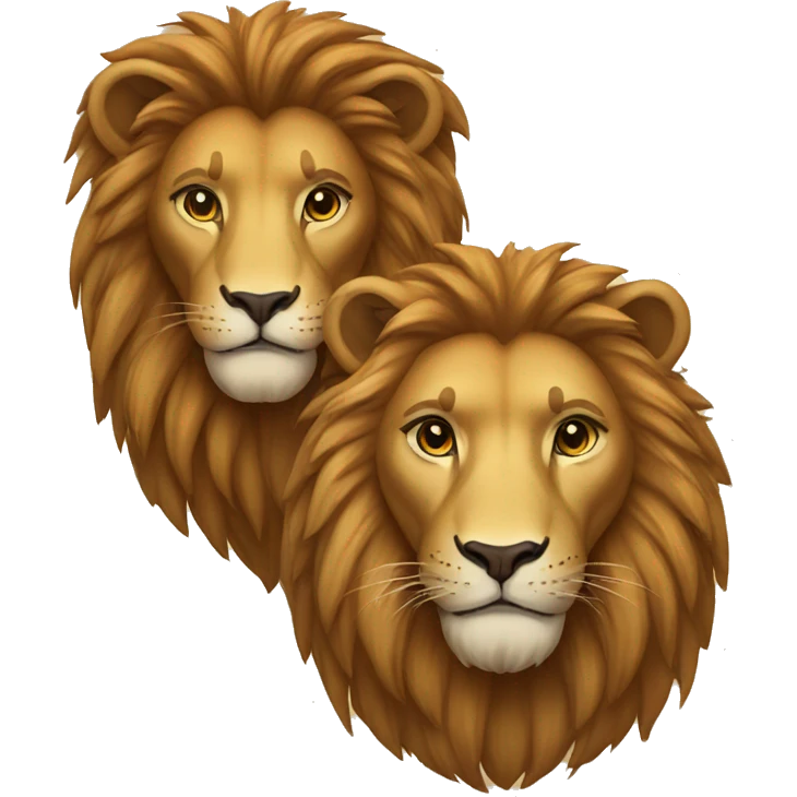 lion couple emoji