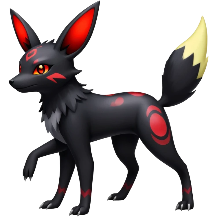 Zangoose-Umbreon-Fakémon-hybrid-creature (full body)  emoji