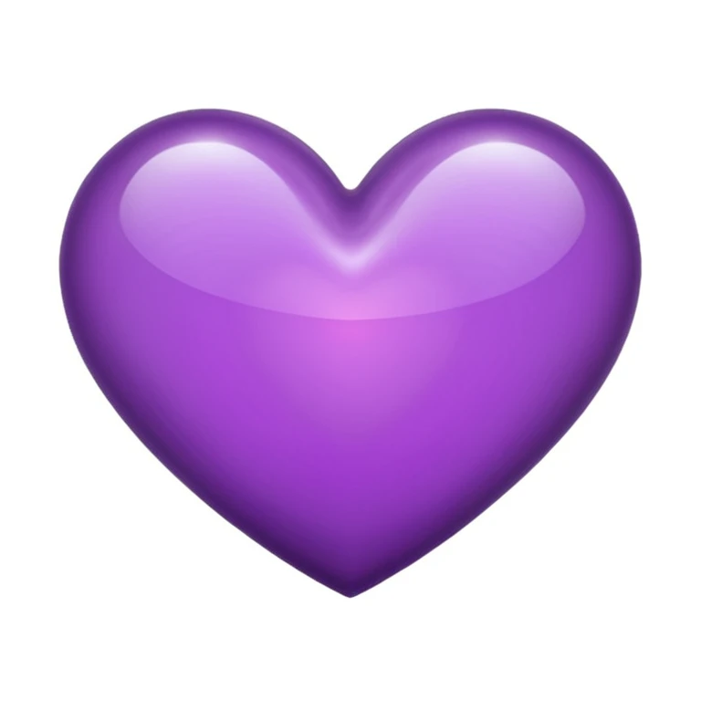 purple heart with transparent center emoji