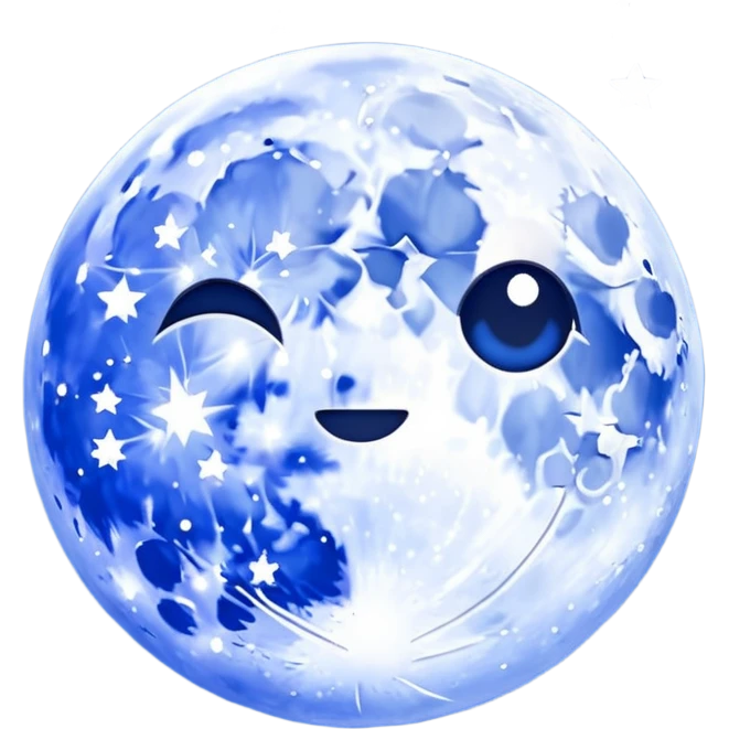 Night sky with full moon emoji