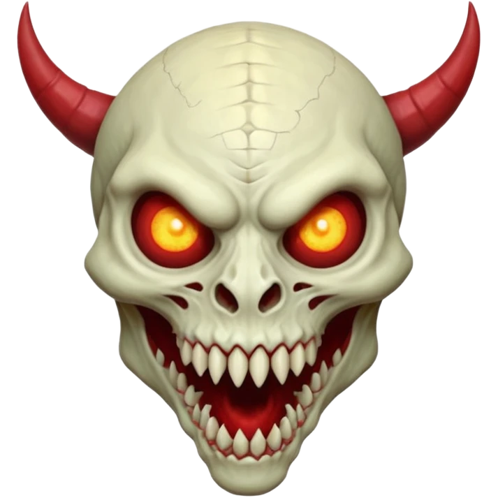 Cursed Creepy Shocking Horror Terrifying Terrific Epic Amazing Expressive Scary Haunted Crimson Satanic Horned Reptilian Moon Spooky Eerie Ghostly Spectral Zombiefied Skeletal Monsterous Creature Face emoji