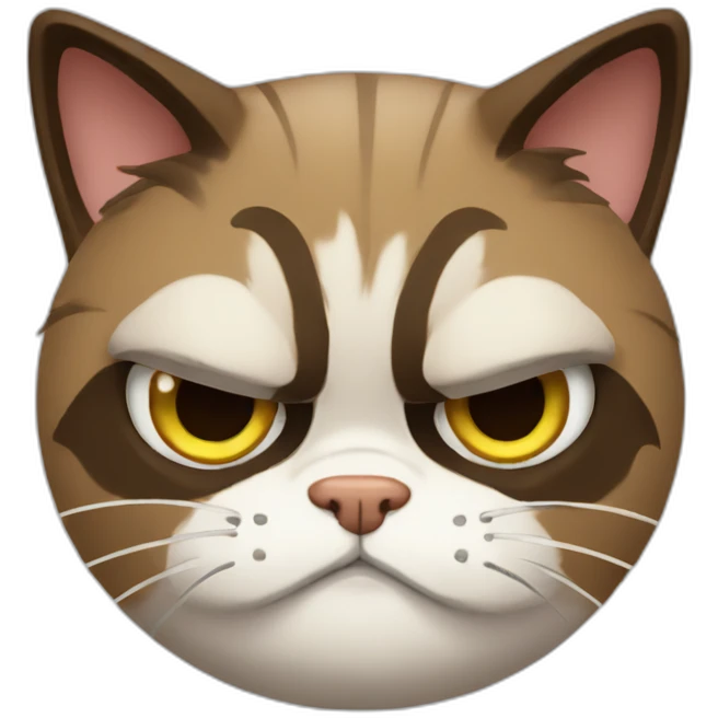 Grumpy-cat-studyng emoji