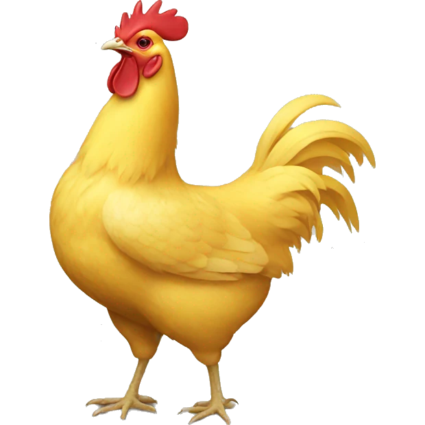 yellow hen emoji