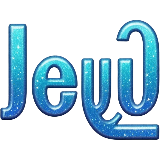 The word beautiful with glitter emoji