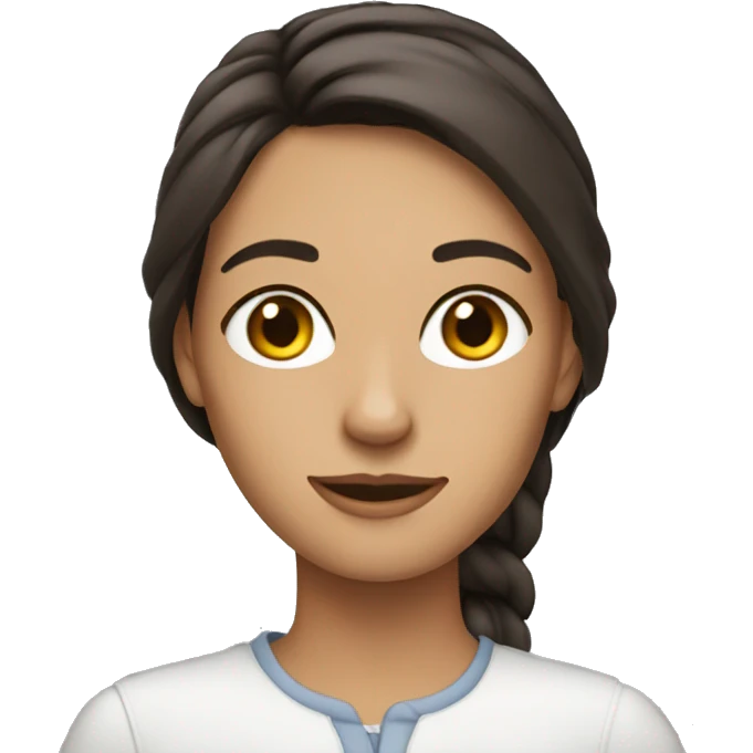 Brunette jurse emoji