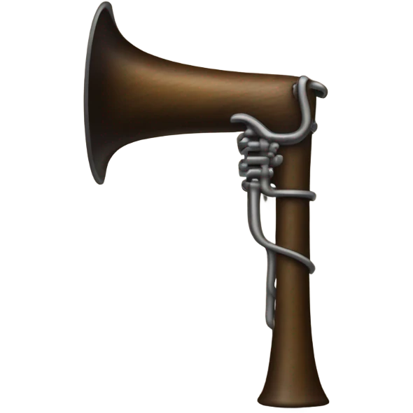 un anatroccolo che suona la tromba emoji