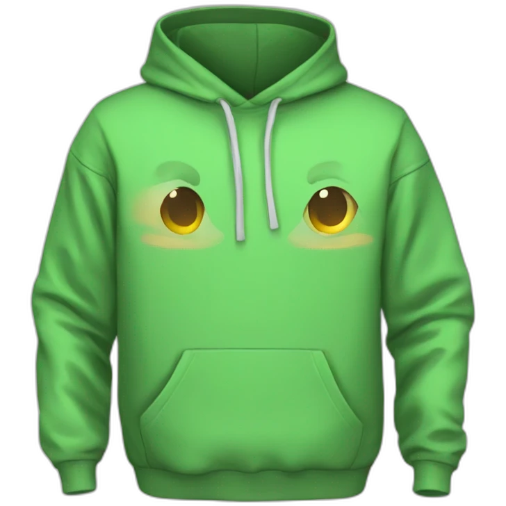 Item of clothing green hoodie emoji