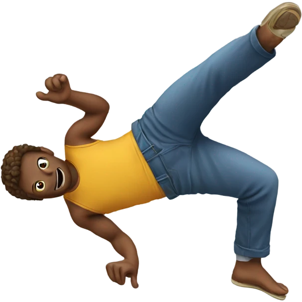Doing a flip emoji