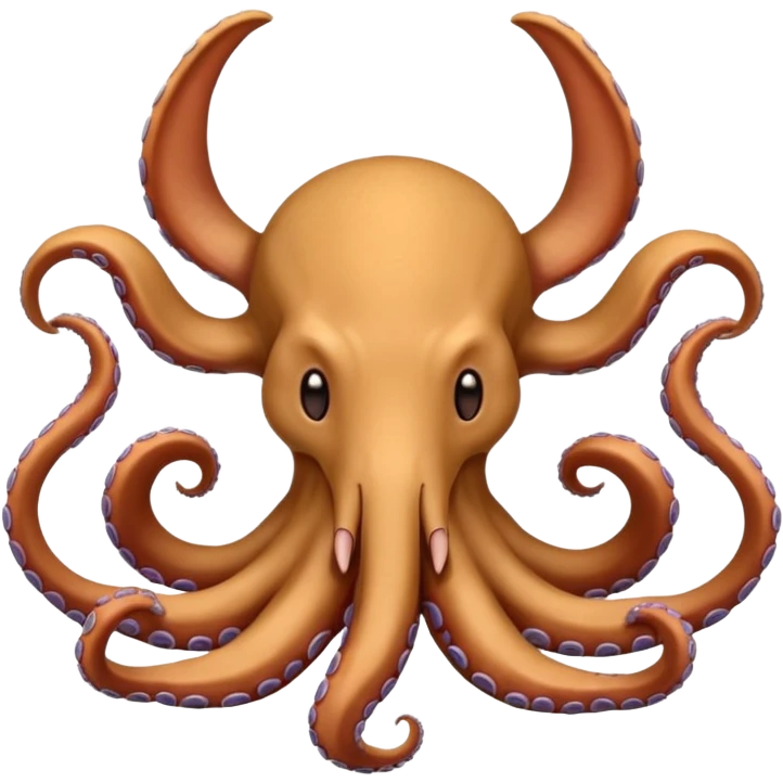 A Aardvark with Octopus arms emoji