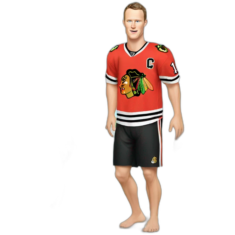 Jonathan Toews as a beach bum  emoji