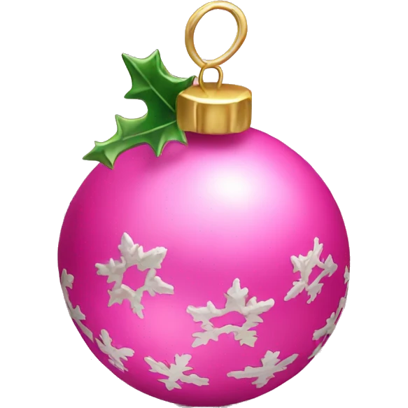 pink christmas  emoji
