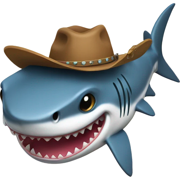 Cowboy shark  emoji