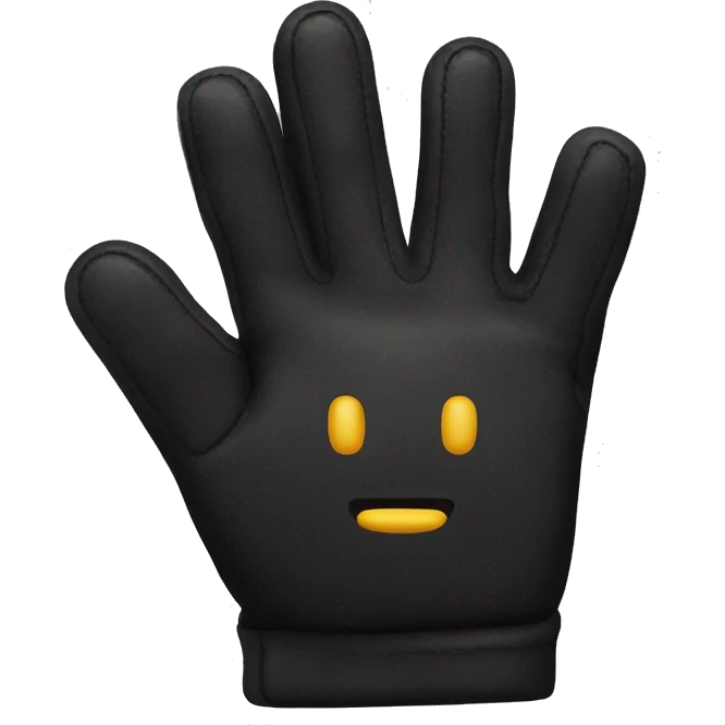 Gants noir emoji