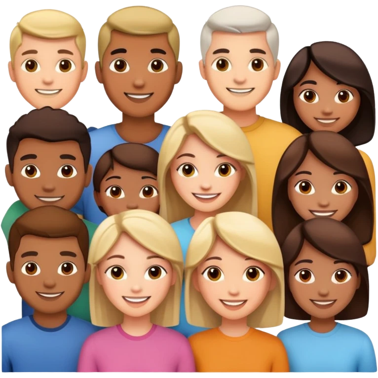 Male and female friends emoji